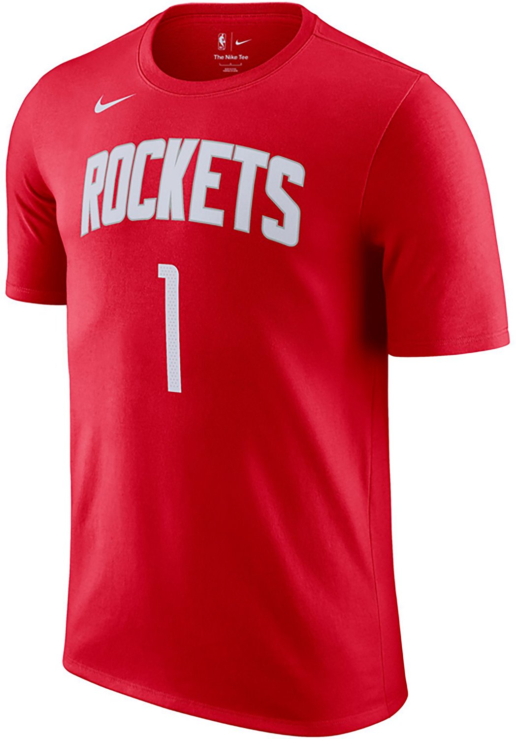 Nike Men's Houston Rockets Essential Amen Thompson #1 Graphic T-shirt - view number 2