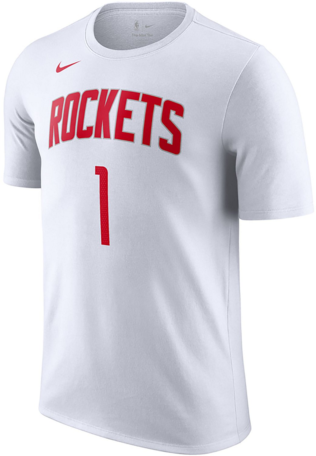 Nike Men's Houston Rockets Essential Amen Thompson #1 Graphic T-shirt - view number 2