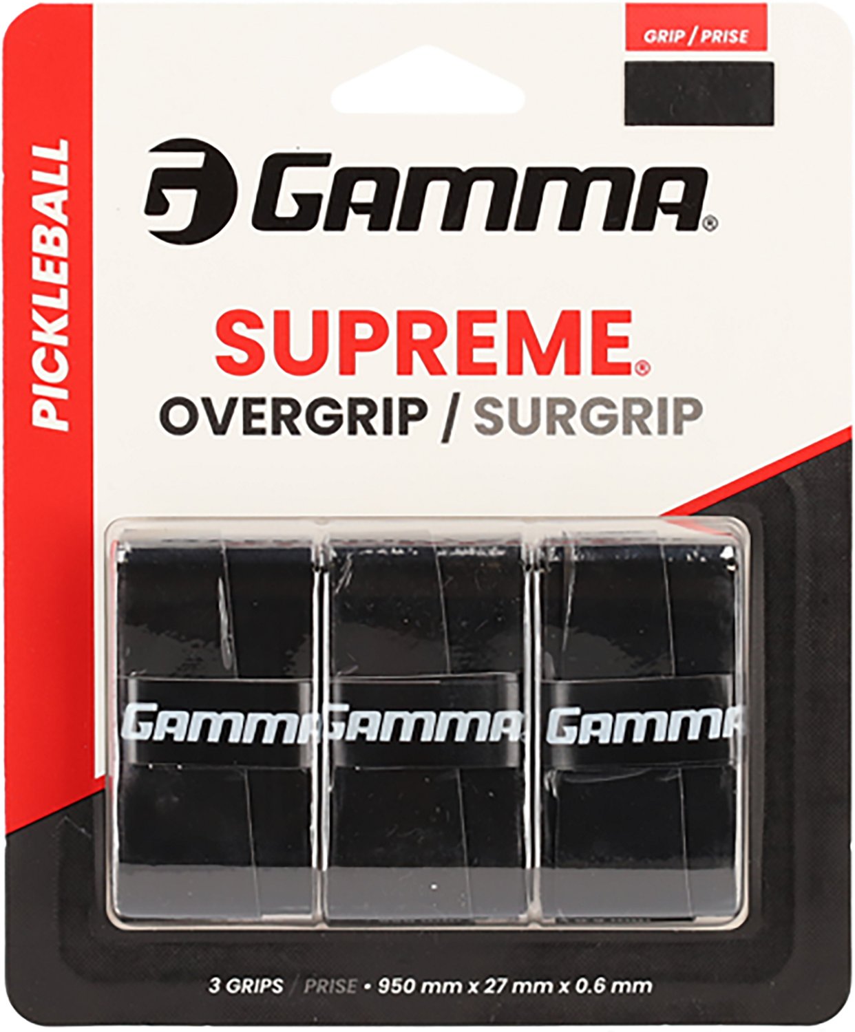 Gamma Pickleball Supreme Overgrips 3-Pack