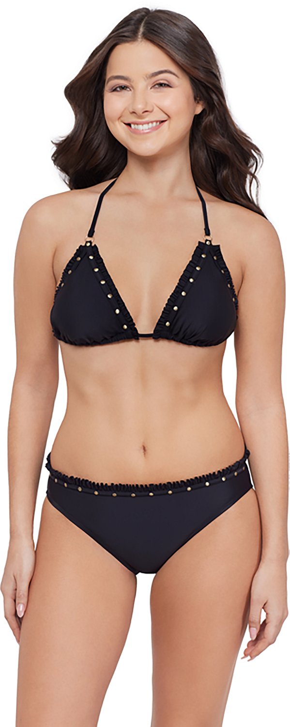 O'Rageous Juniors' Ruffle-Licious Solids Triangle Swim Top