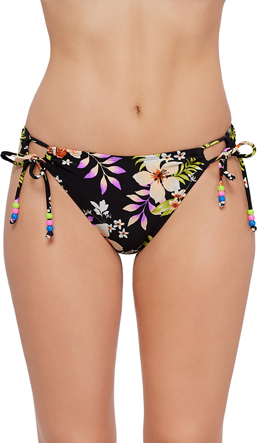 O'Rageous Juniors' Endless Summer Looped Side with Beads Swim Bottoms
