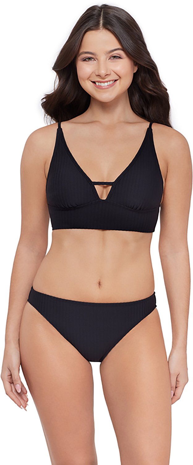 O'Rageous Juniors' Ziggy Rib Front Tab Midkini Top