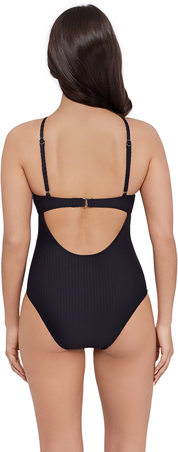 O'Rageous Juniors' Ziggy Rib Double Keyhole 1-Piece Swimsuit - view number 2