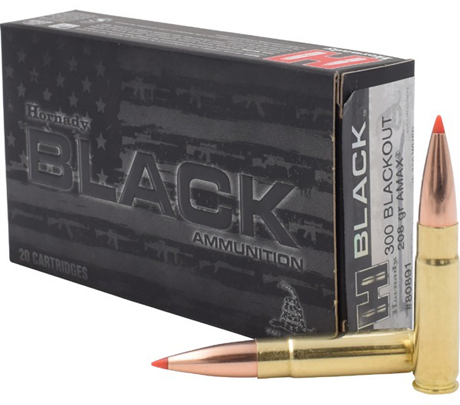 Hornady ELD Match BLACK .300 Blackout 208-Grain Rifle Ammunition - view number 2