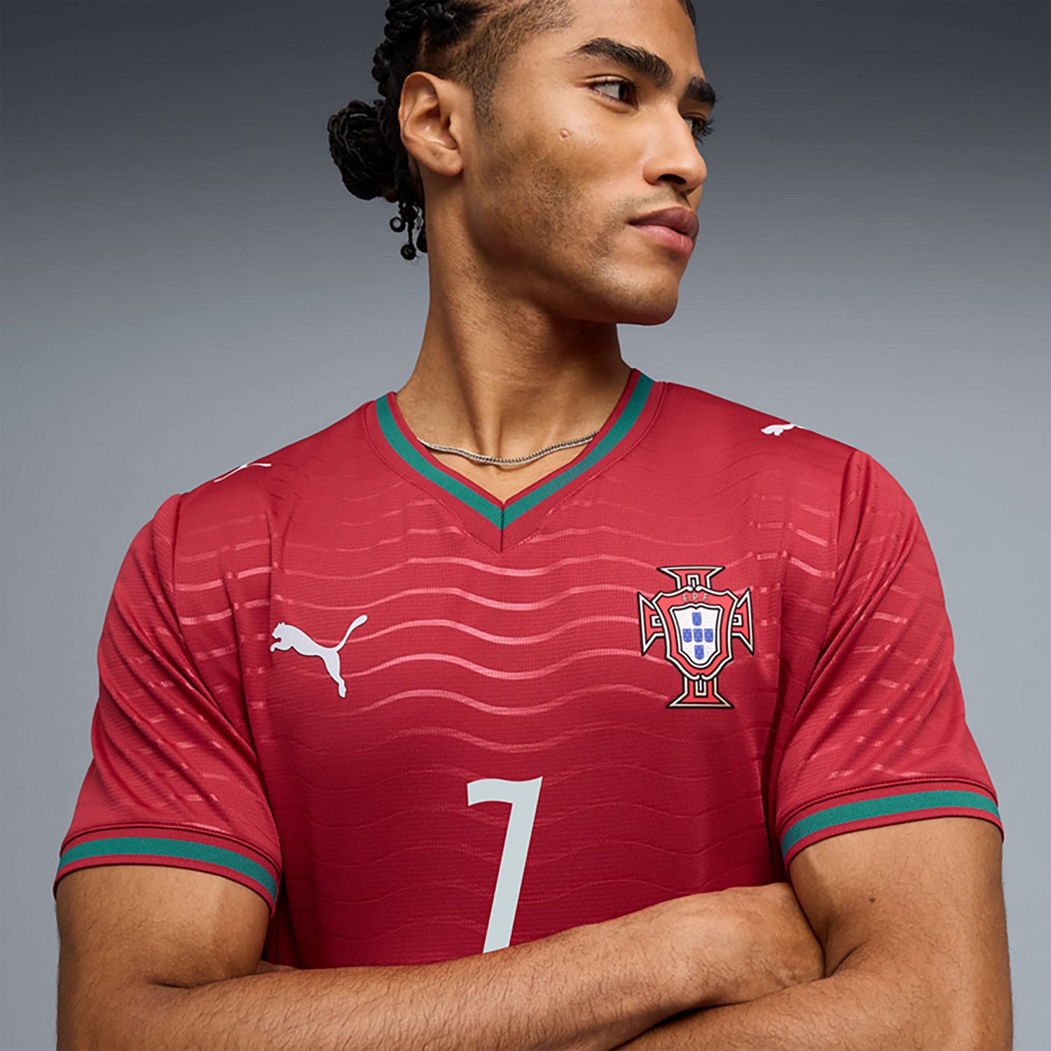 Puma Men's Cristiano Ronaldo Portugal 2026 World Cup Home Replica Jersey - view number 3