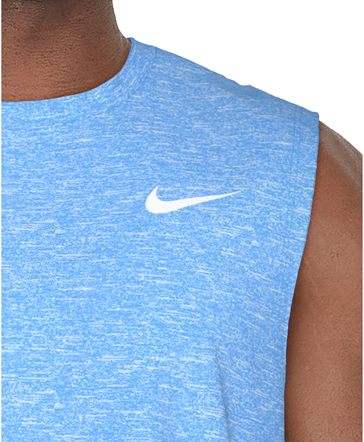 Nike Men's Swim Heather Sleeveless Hydroguard Top - view number 4
