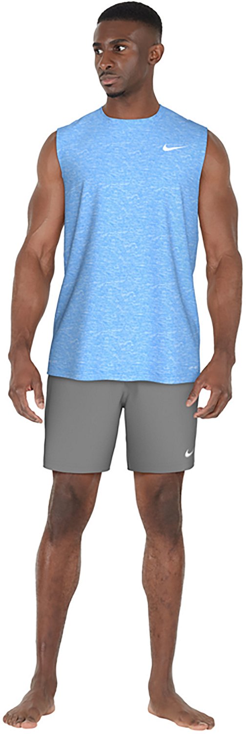 Nike Men's Swim Heather Sleeveless Hydroguard Top - view number 6