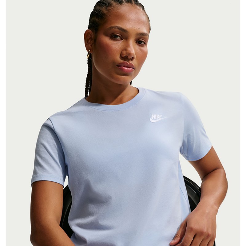 Nike Womens Crew Neck Short Sleeve Active T-Shirt, X-small, Blue