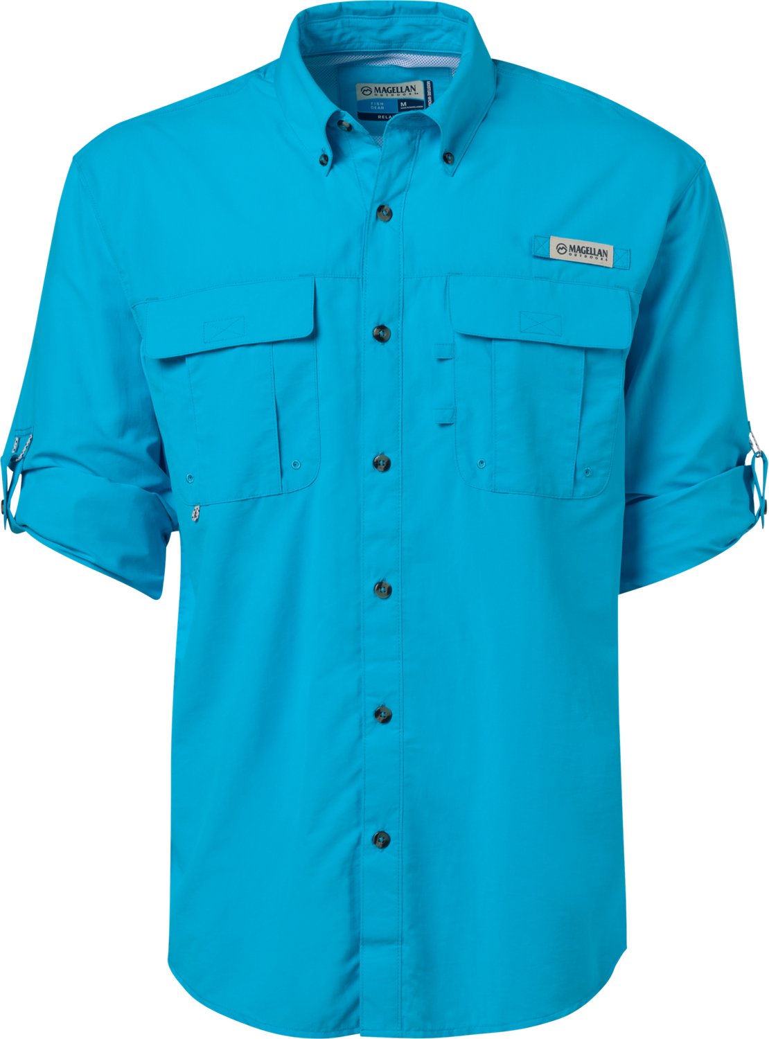 Magellan Outdoors Men's Laguna Madre Solid Long Sleeve Fishing Shirt - view number 3