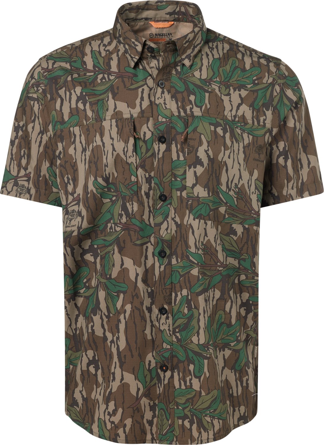Magellan Outdoors Men's Lightweight Ripstop Button Down Short Sleeve Shirt