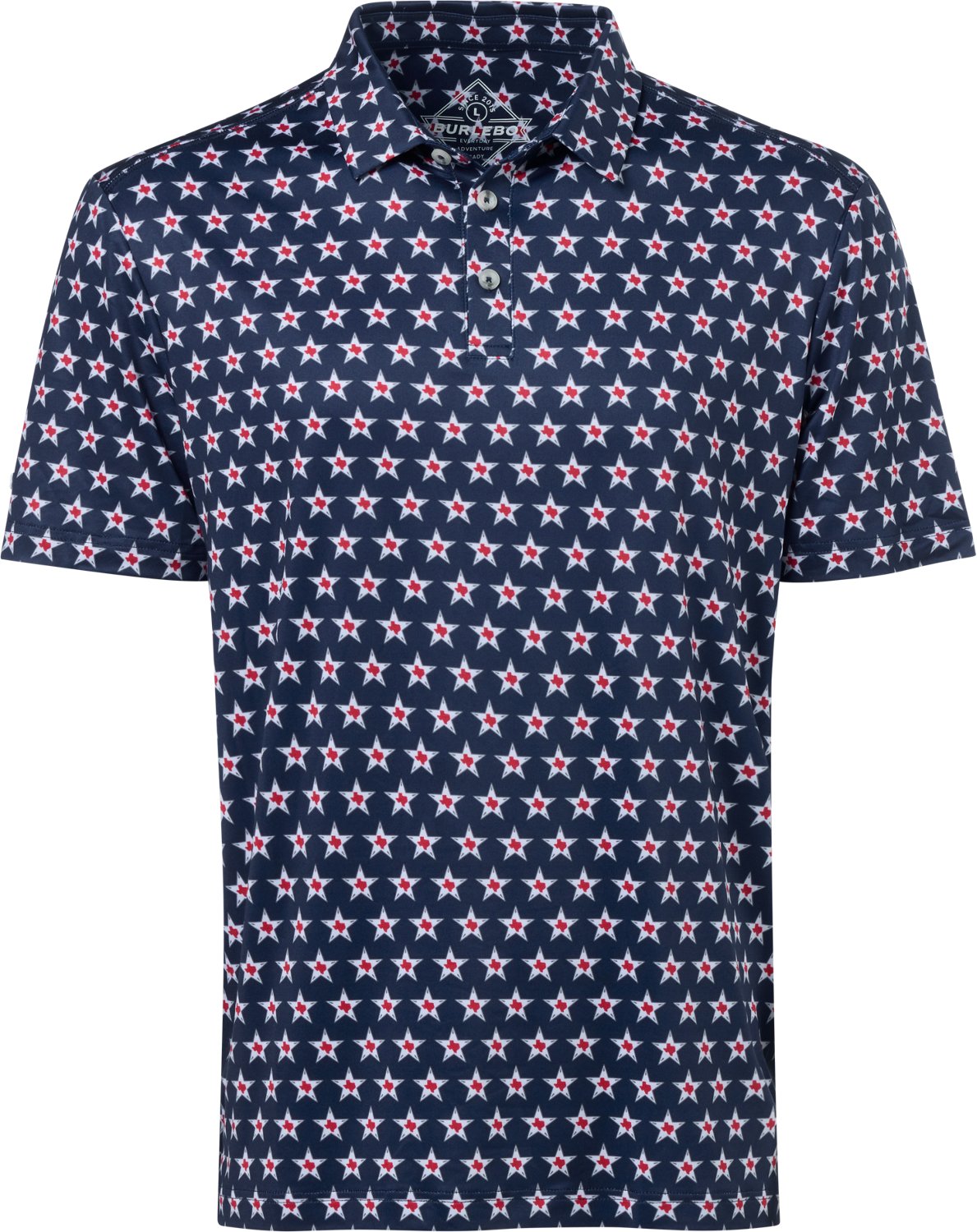 BURLEBO Men's Texas Pride Performance Polo Shirt - view number 7