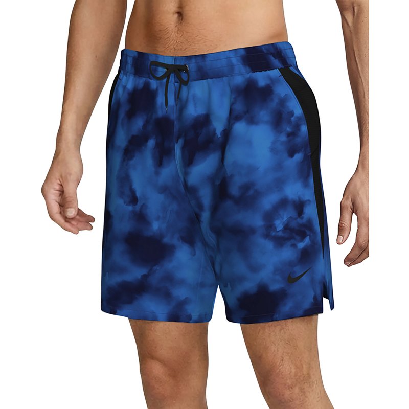 Nike Men's Contend Essential 7" Boxer Volley Swim Trunks, Medium, Blue Crystal