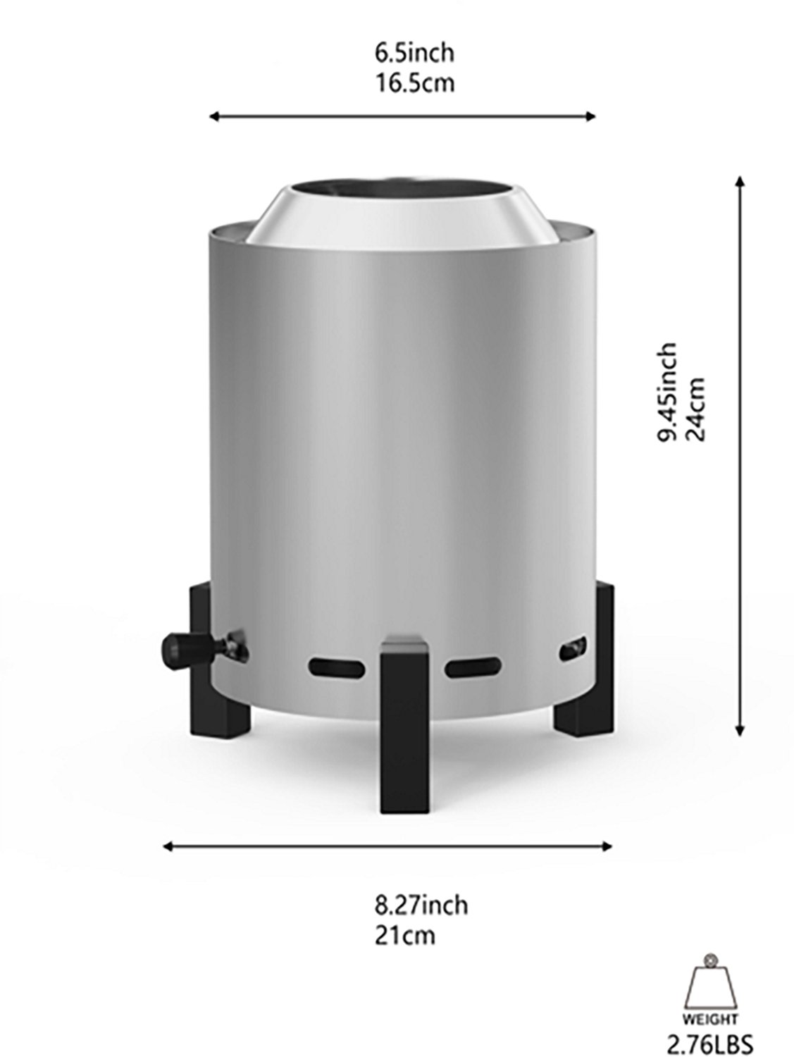 Magellan Outdoors Tabletop Smoke-less Fire Pit - view number 3