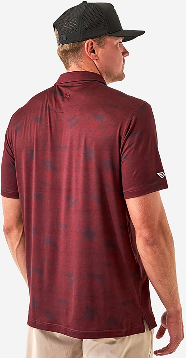 BURLEBO Men's Texas Pride Performance Polo Shirt - view number 2