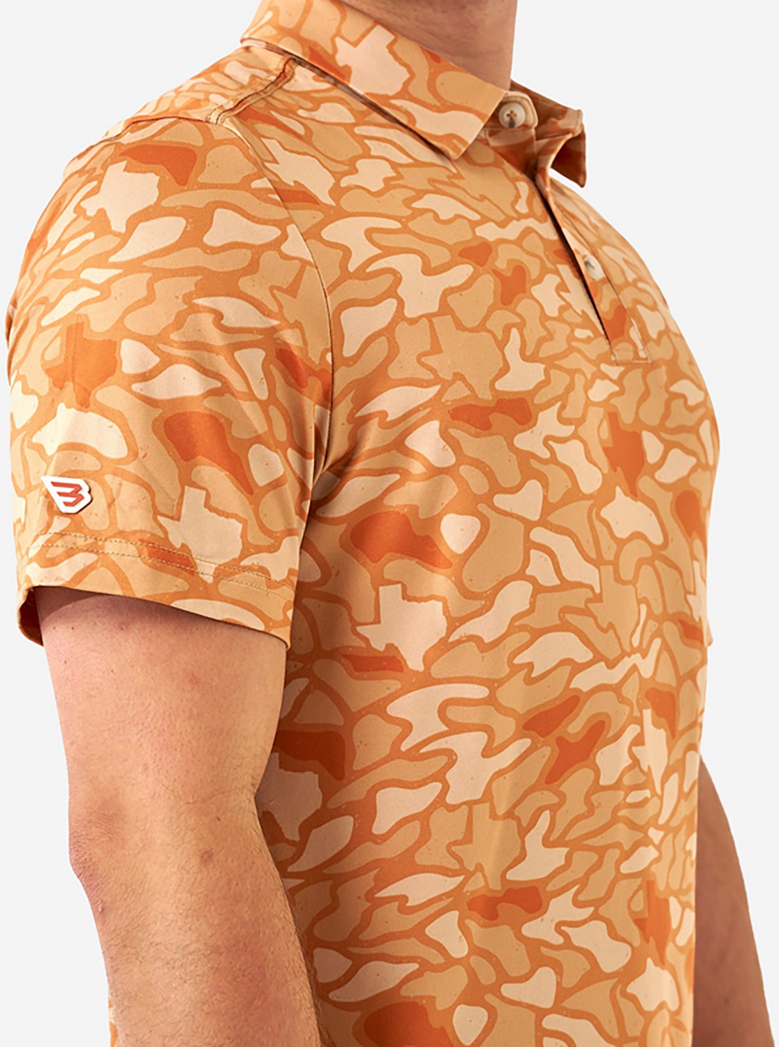 BURLEBO Men's Texas Pride Performance Polo Shirt - view number 3