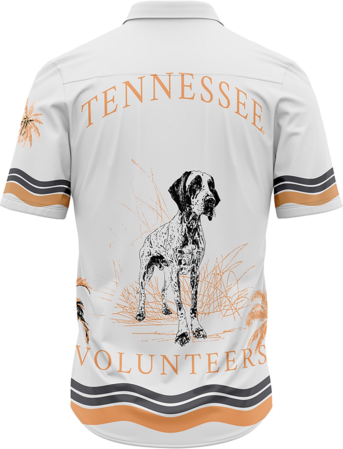 Dyme Lyfe Men's University of Tennessee Sublimated Mascot Palm Trees Button Up Shirt - view number 2