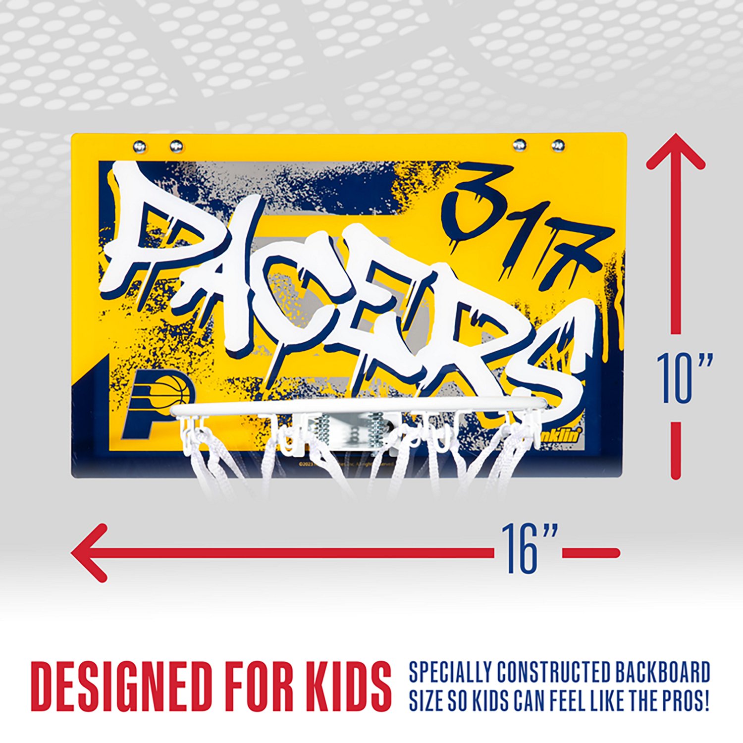 Franklin Sports Indiana Pacers Over-the-Door Basketball Hoop - view number 4