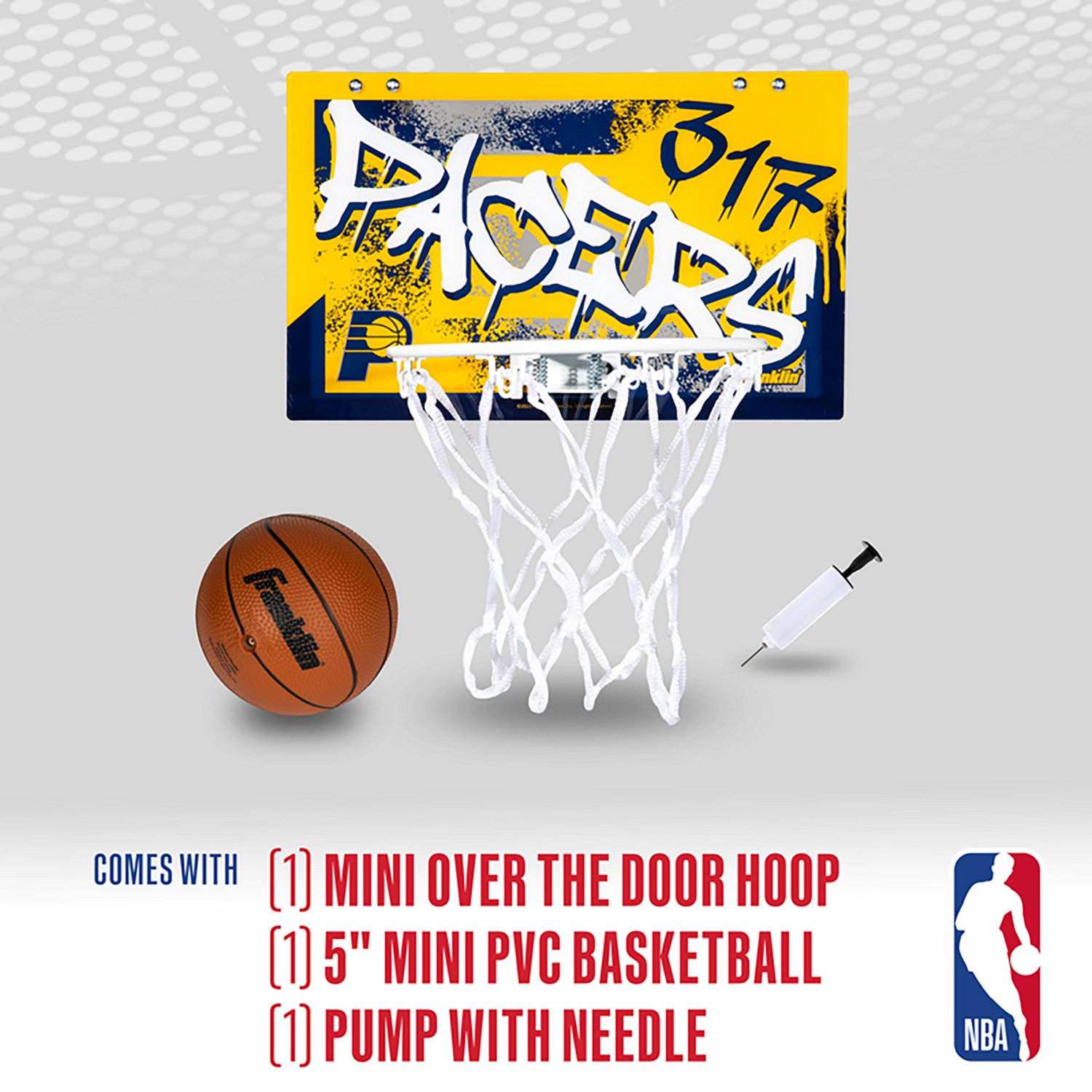 Franklin Sports Indiana Pacers Over-the-Door Basketball Hoop - view number 5