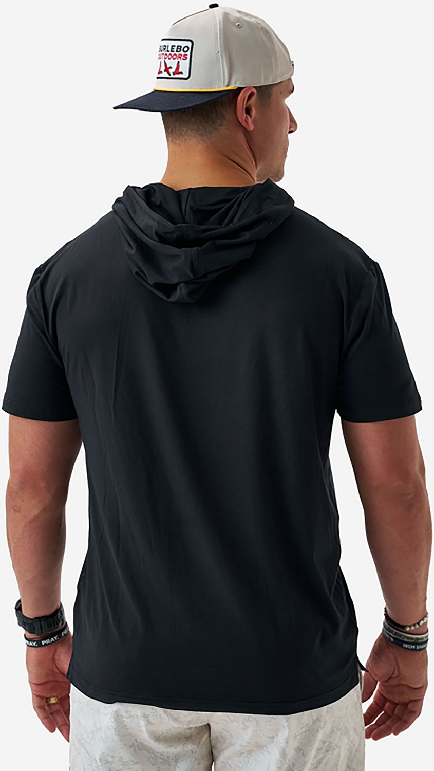 BURLEBO Men's Short Sleeve Performance Hoodie - view number 2