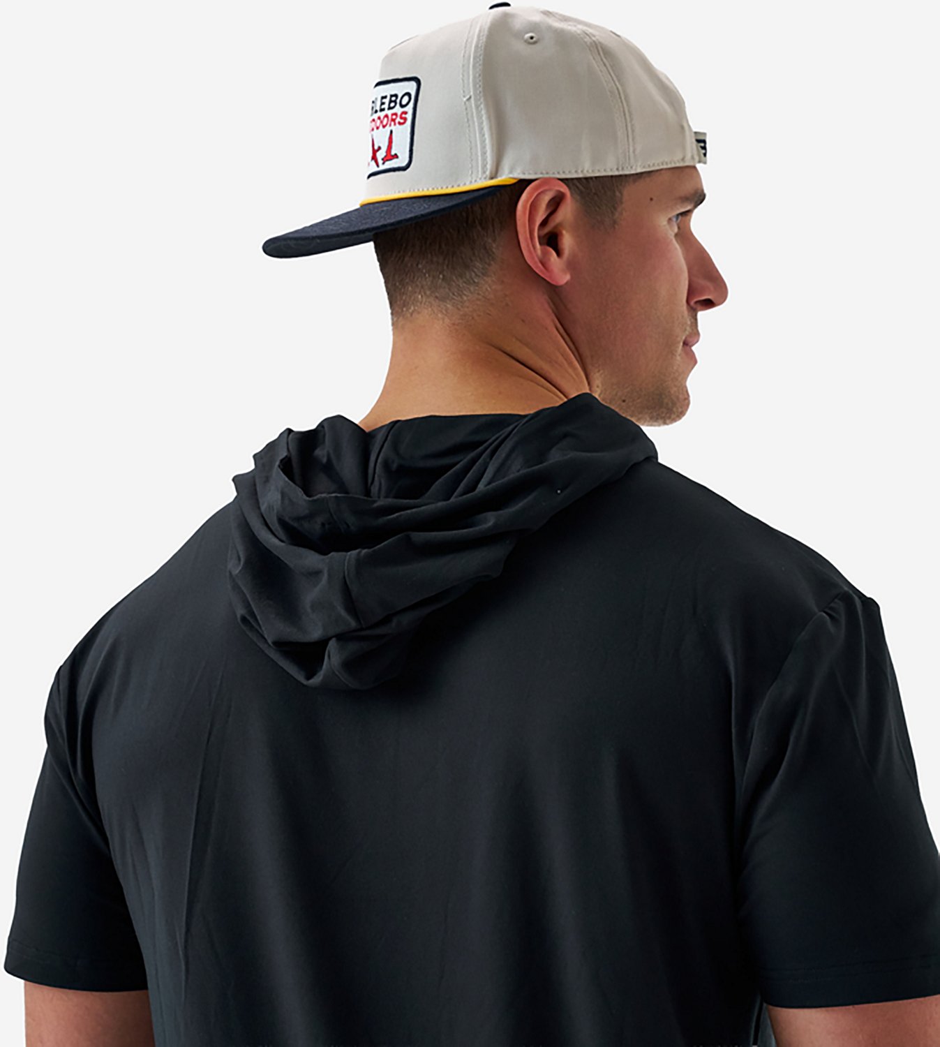 BURLEBO Men's Short Sleeve Performance Hoodie - view number 5