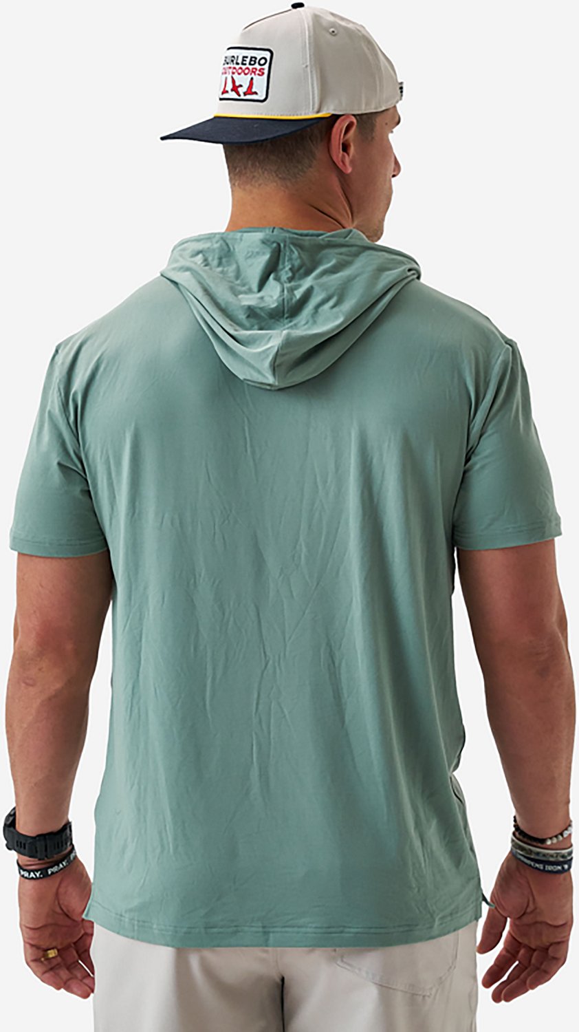 BURLEBO Men's Short Sleeve Performance Hoodie - view number 2