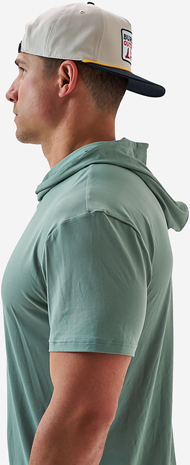 BURLEBO Men's Short Sleeve Performance Hoodie - view number 3