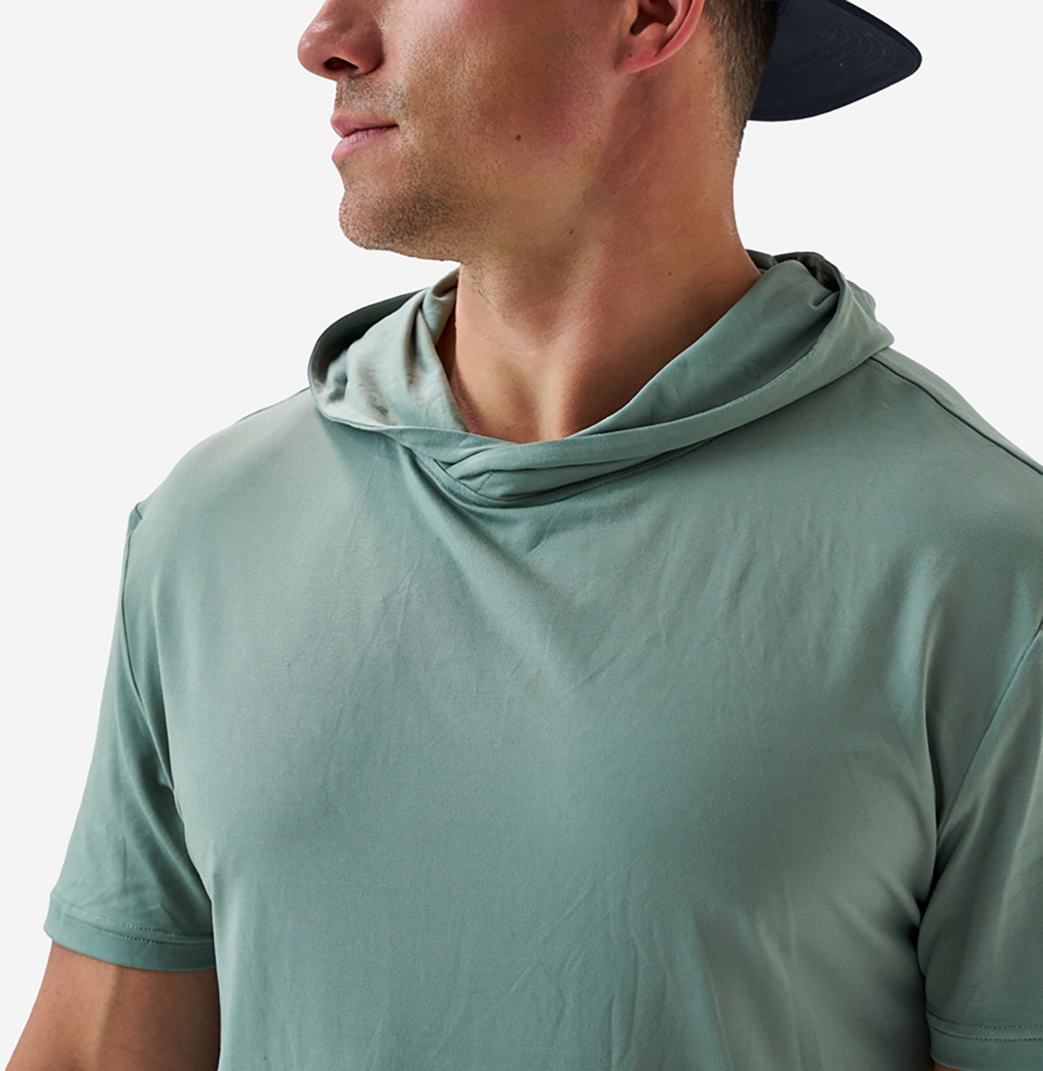 BURLEBO Men's Short Sleeve Performance Hoodie - view number 4
