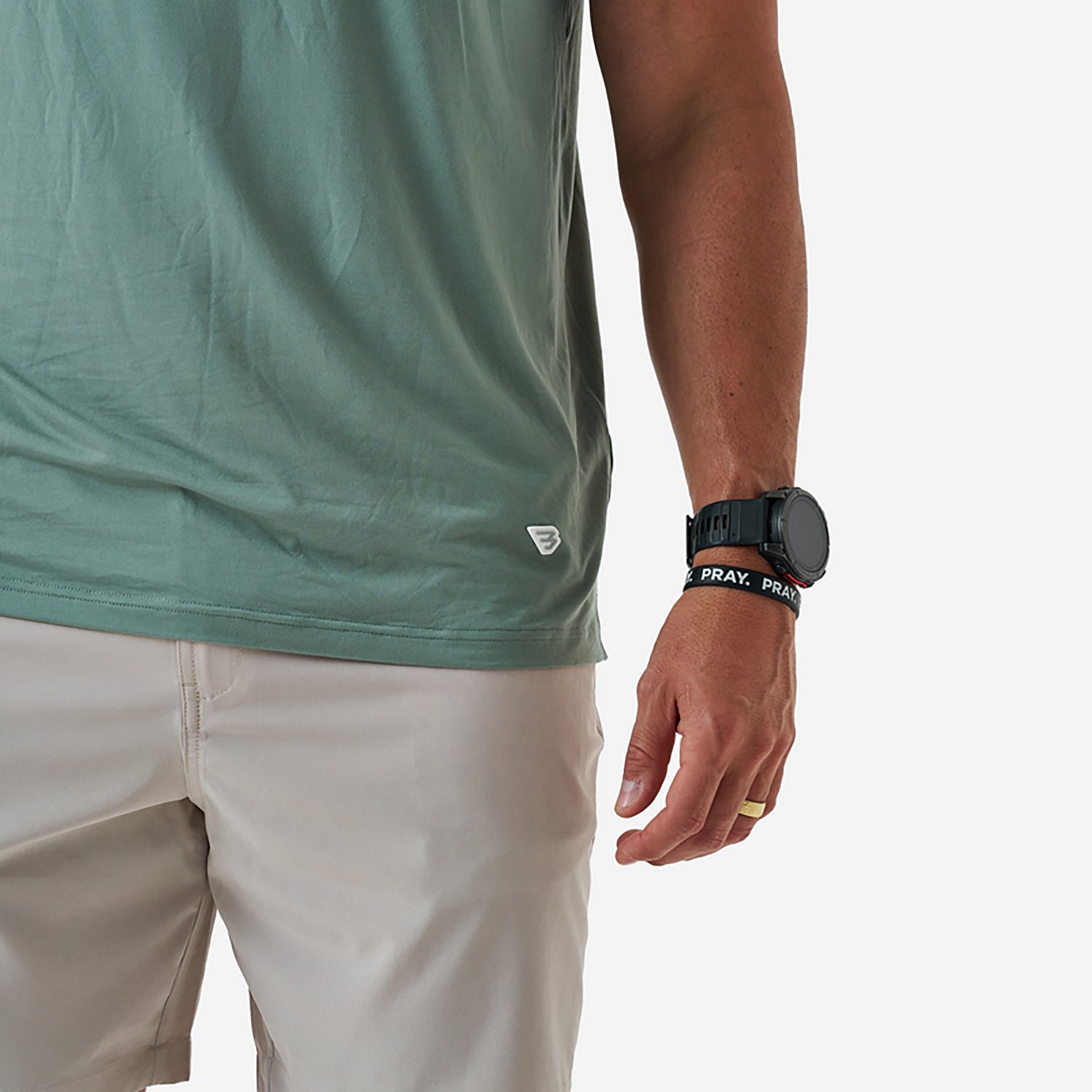 BURLEBO Men's Short Sleeve Performance Hoodie - view number 5