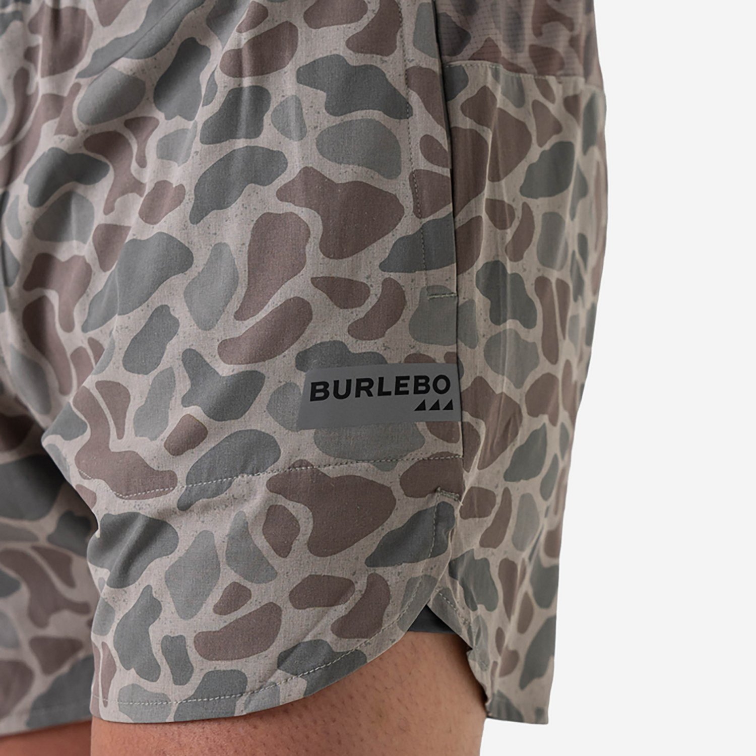 BURLEBO Men's Classic Deer Camo Training Shorts 5.5 in - view number 4