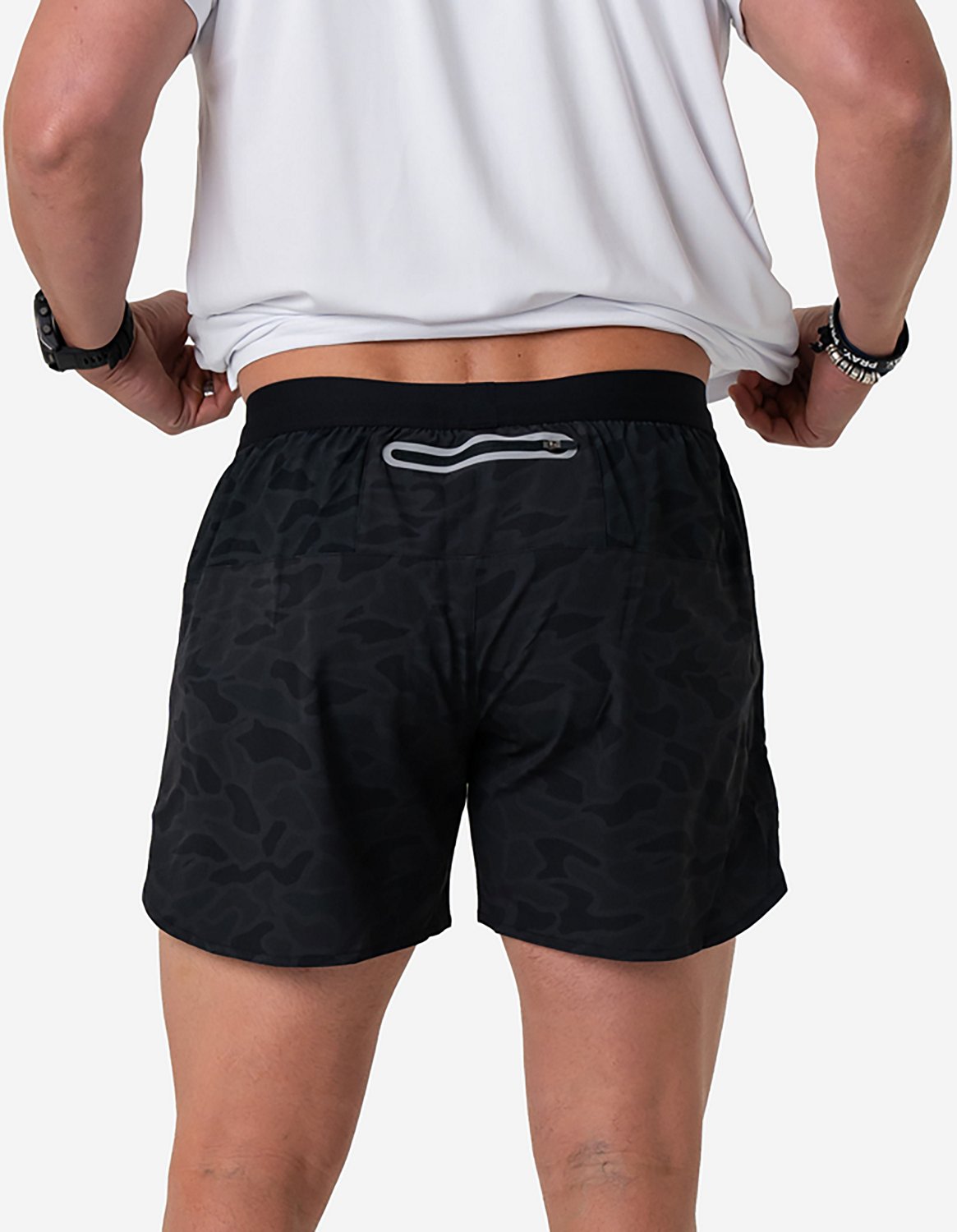 BURLEBO Men's Classic Deer Camo Training Shorts 5.5 in - view number 2