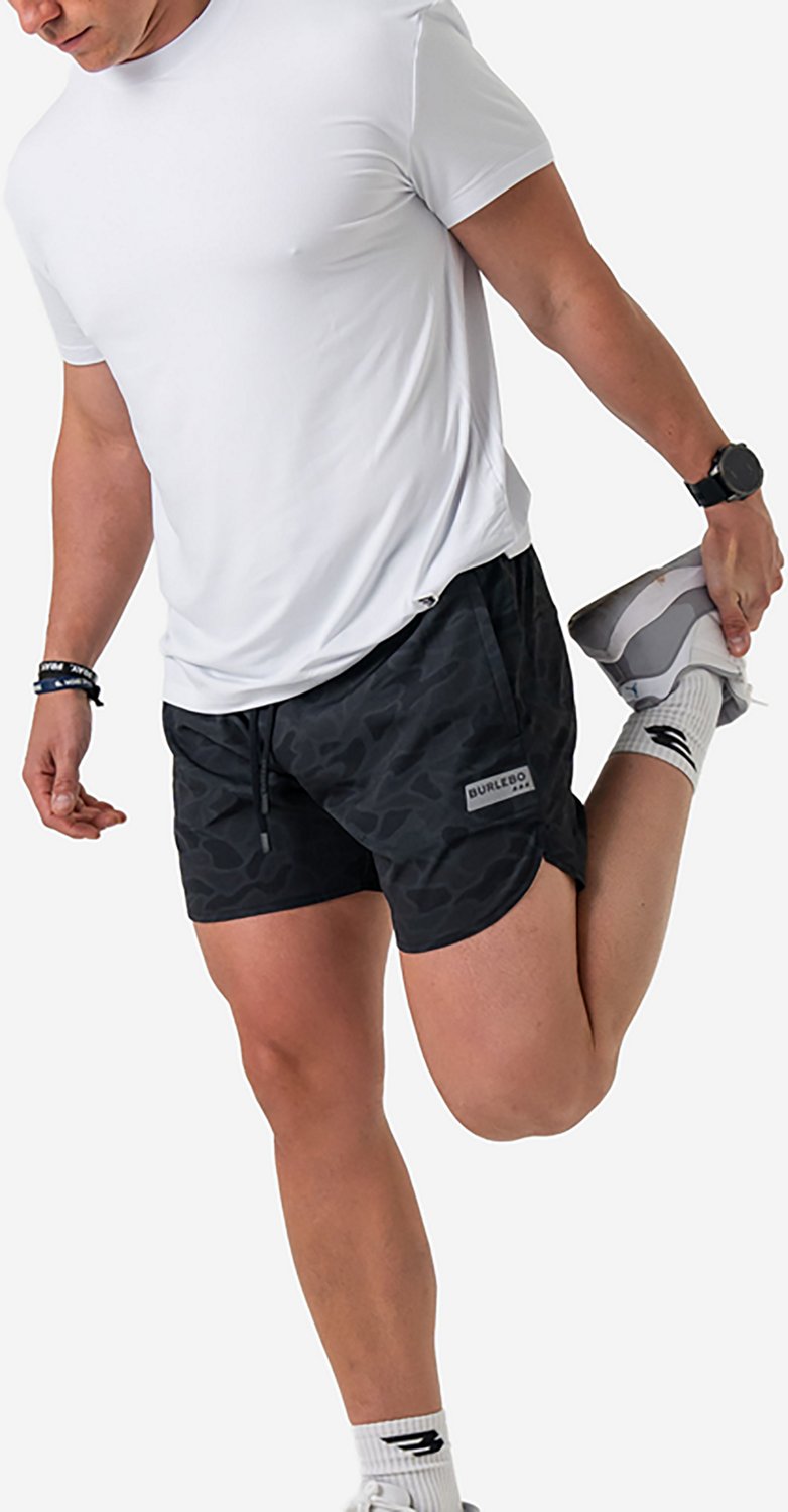 BURLEBO Men's Classic Deer Camo Training Shorts 5.5 in - view number 3