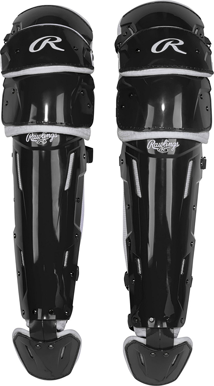 Rawlings Adults' Mach Pro Series Adjustable Fit Catcher's Leg Guards