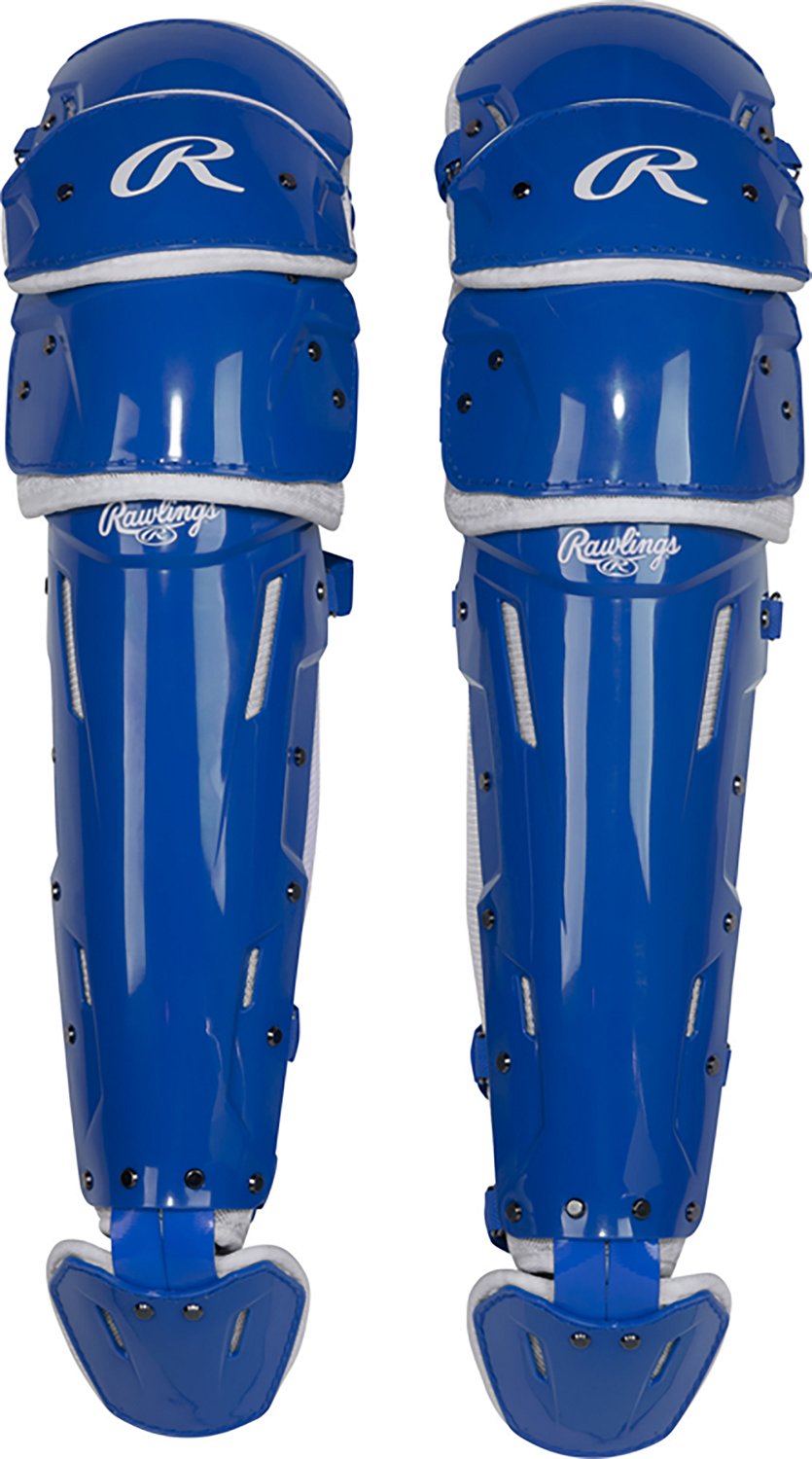 Rawlings Adults' Mach Pro Series Adjustable Fit Catcher's Leg Guards