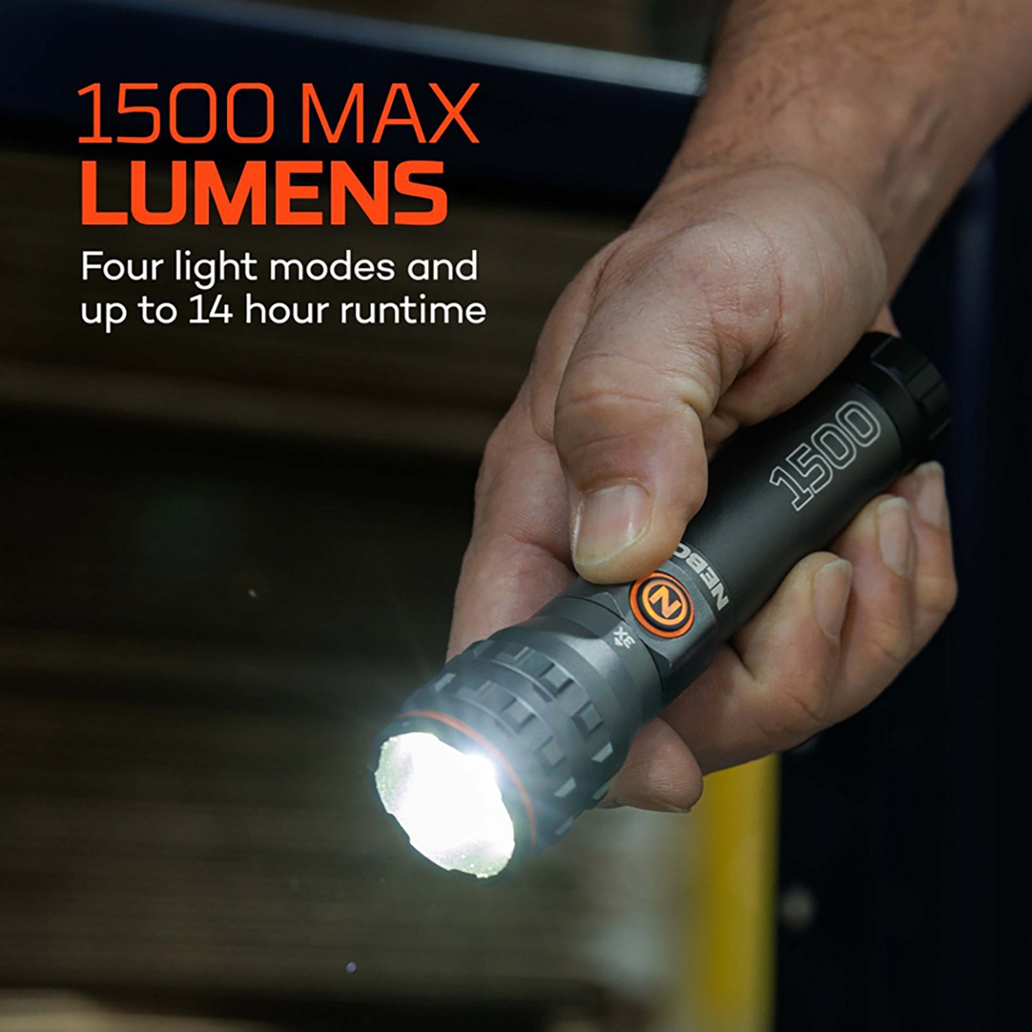 NEBO 1500 Lumen Rechargeable LED Flashlight 2-pack - view number 3