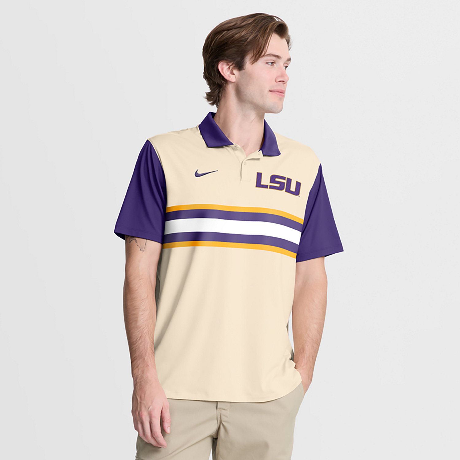 Nike LSU Tigers Primetime Campus Vapor Performance Polo