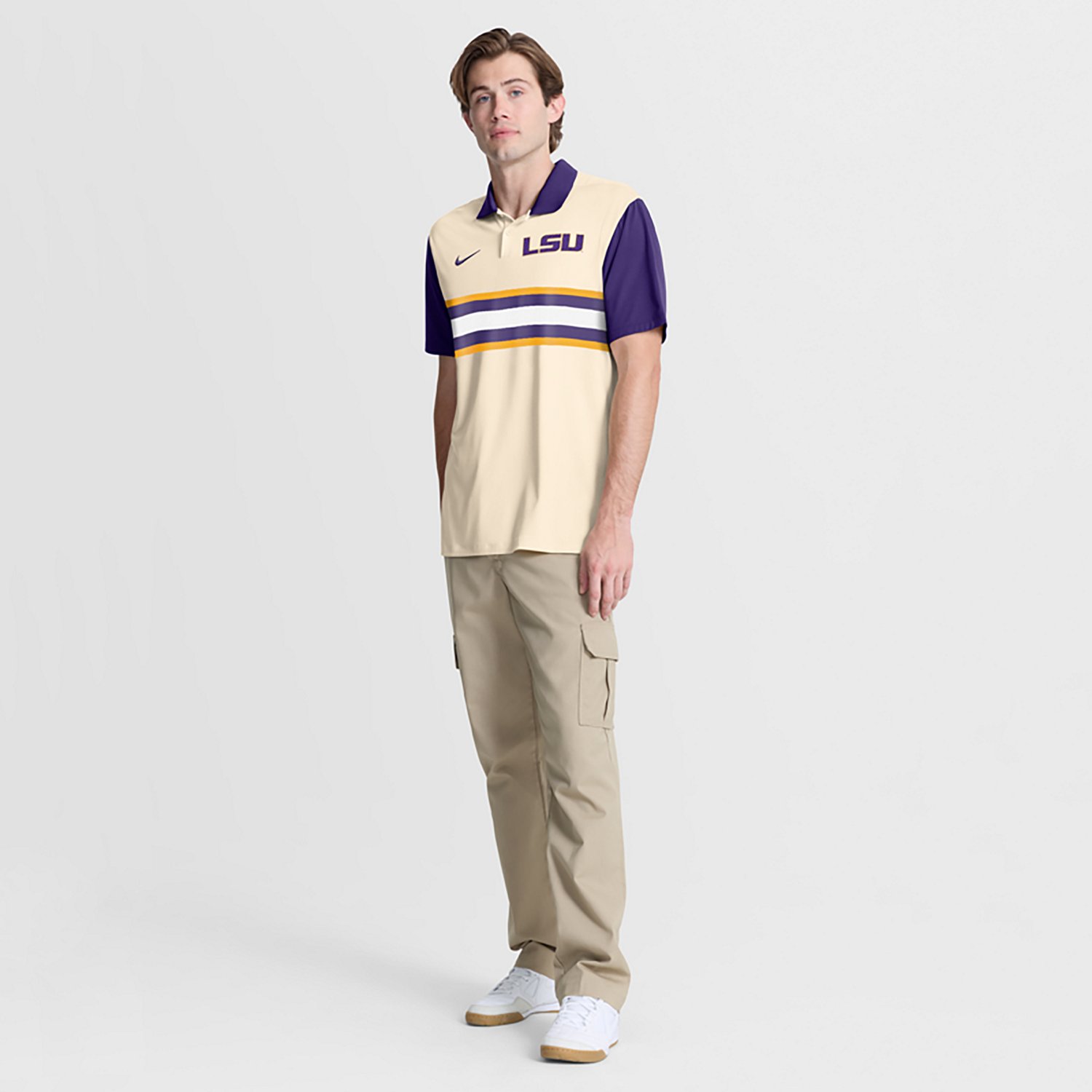Nike LSU Tigers Primetime Campus Vapor Performance Polo                                                                          - view number 3
