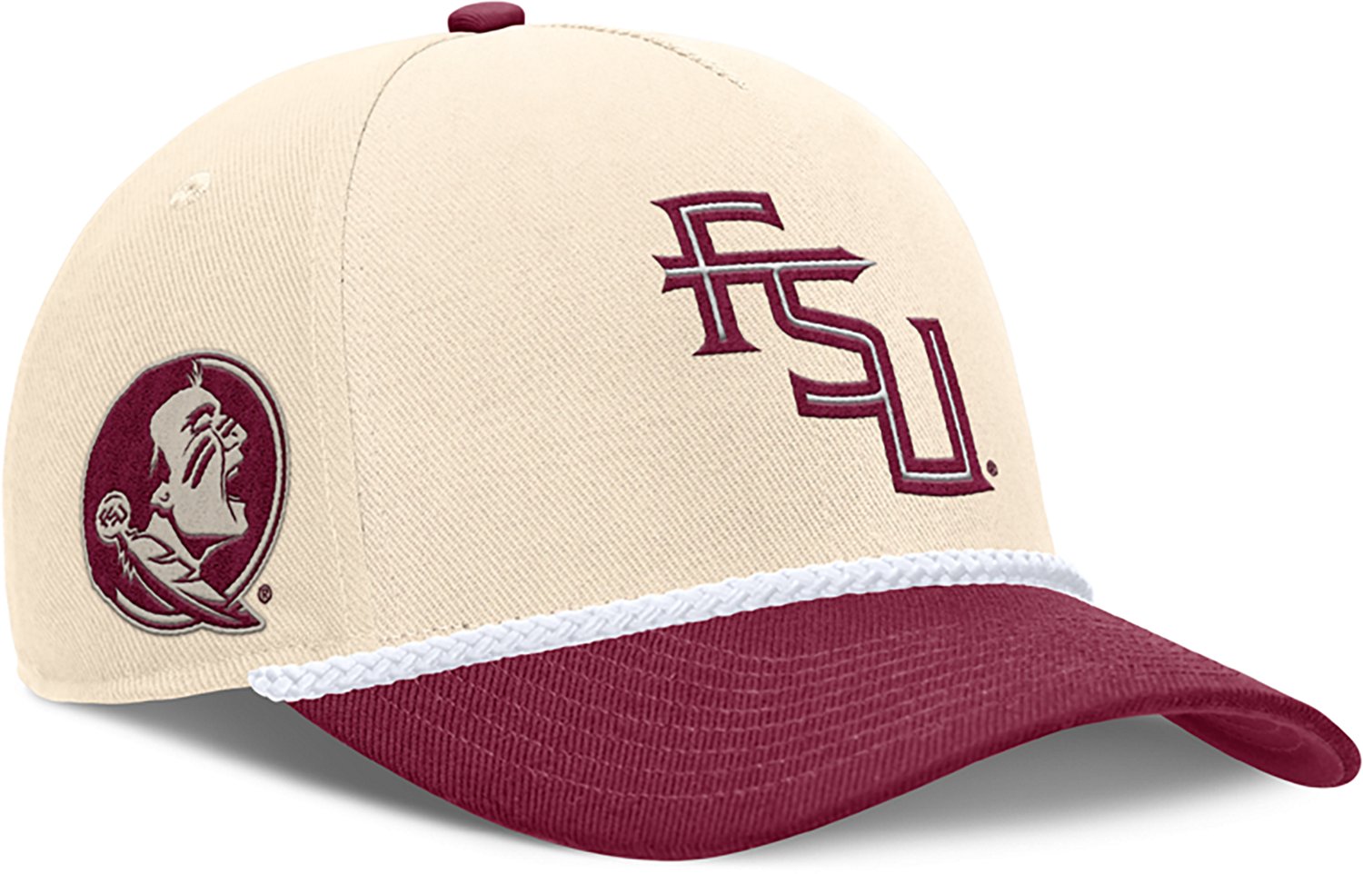 Nike Men's Florida State University Rise Primetime Rope Cap - view number 3