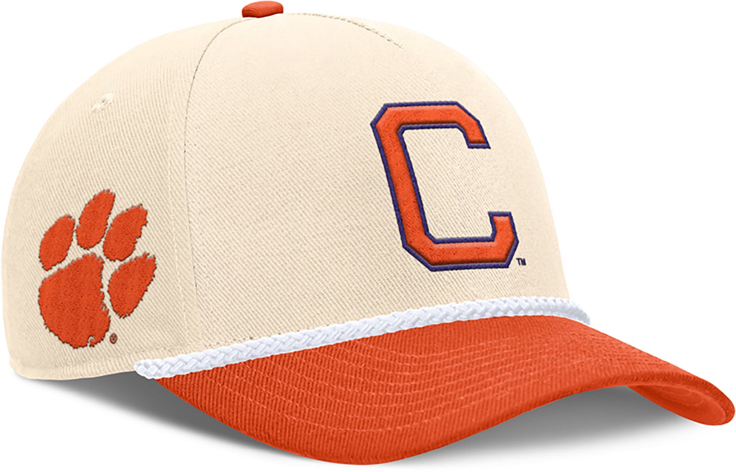 Nike Men's Clemson University Rise Primetime Rope Cap - view number 3