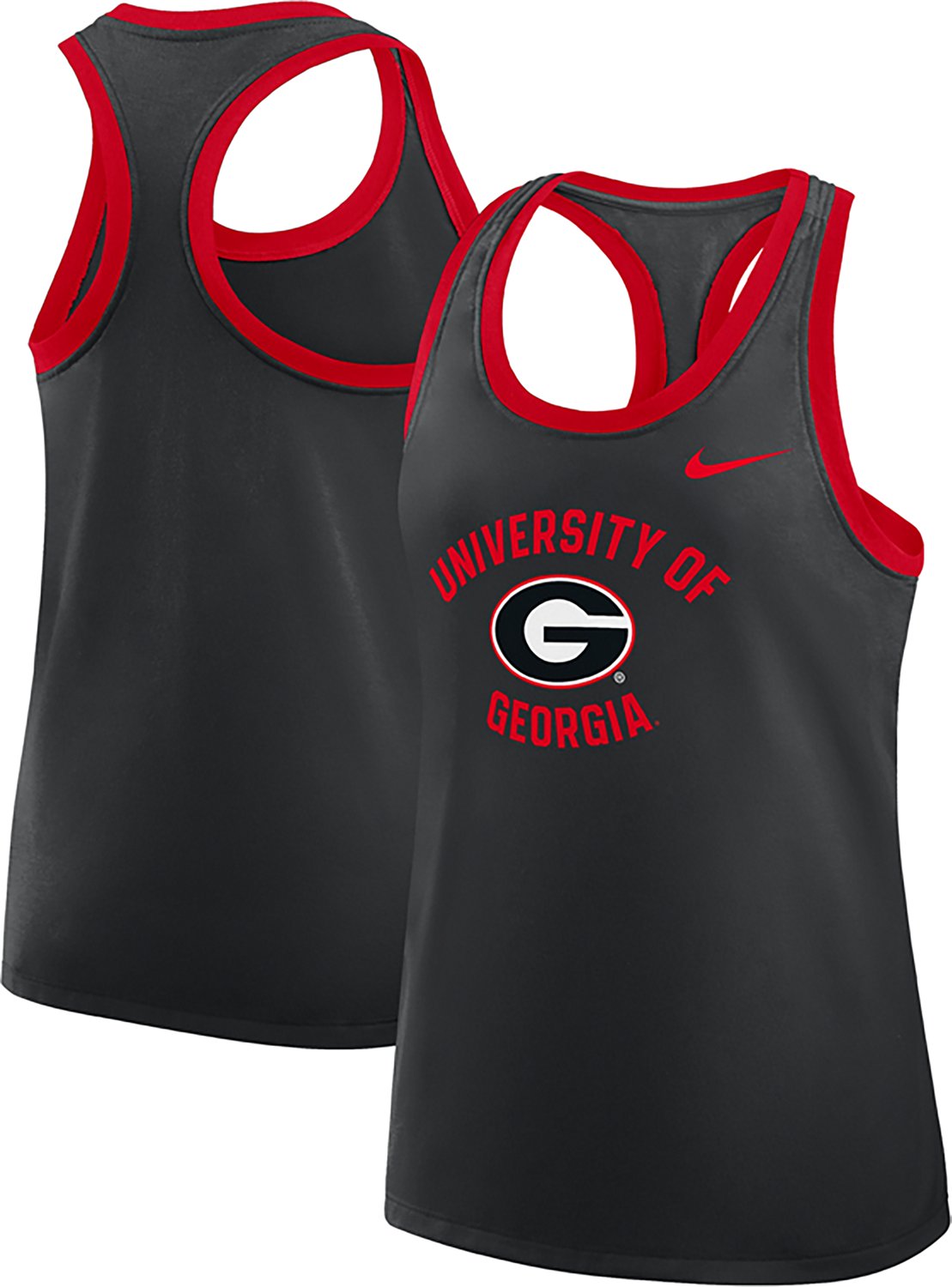 Nike Women's University of Georgia School Arch Racerback Tank Top - view number 3