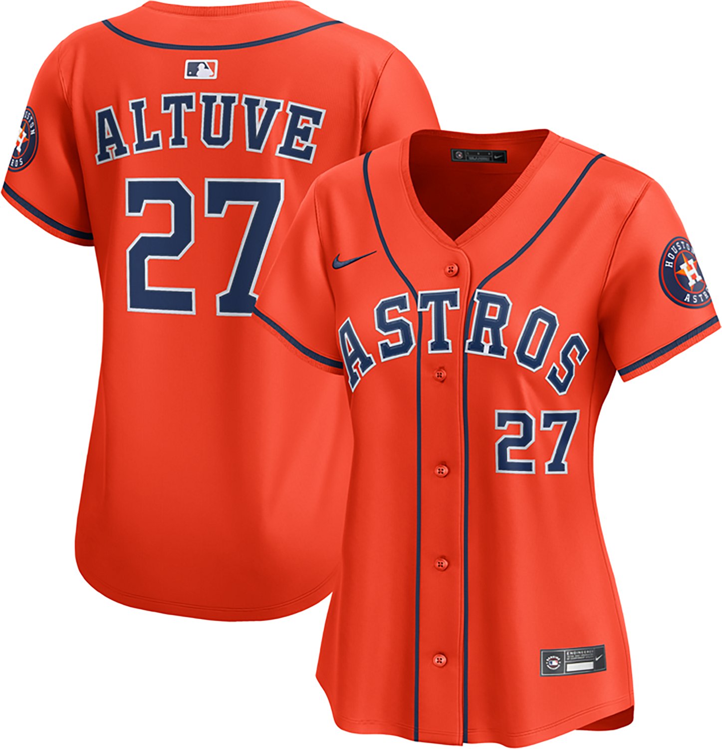 Nike Women's Astros Altuve ALT 2 Limited Player N&N Jersey - view number 3