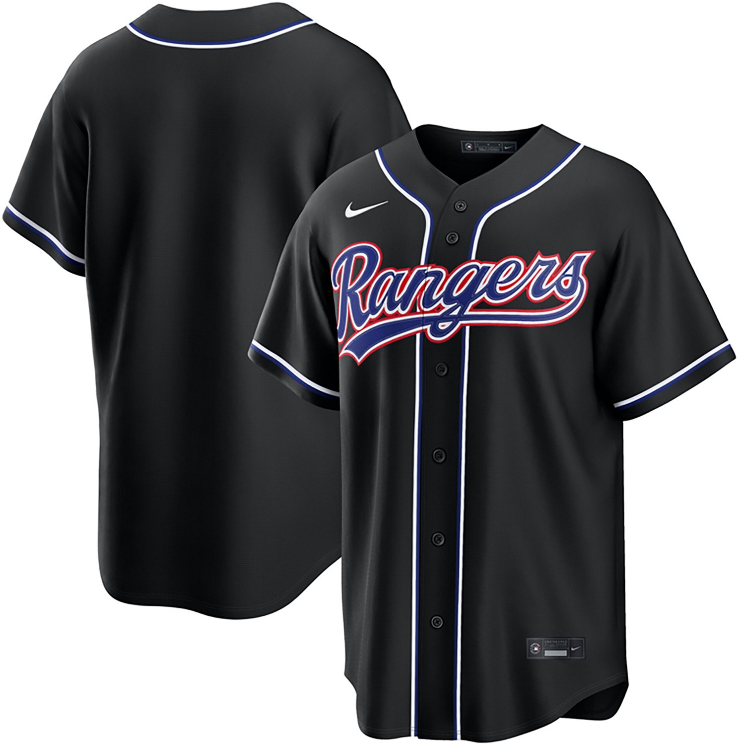 Nike Men's Texas Rangers Carbon Replica Jersey