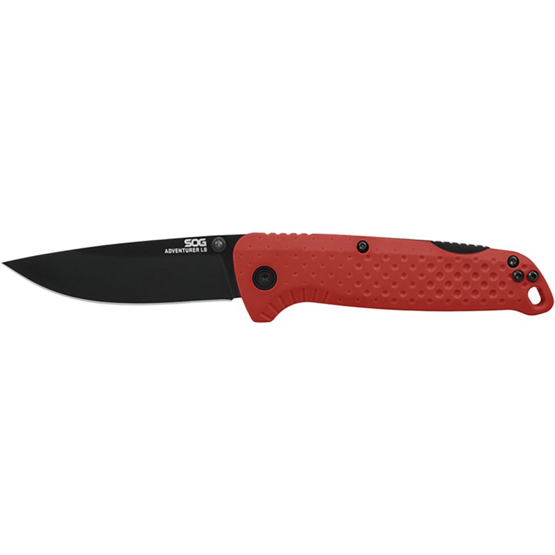 SOG Adventurer LB Folding Knife - Red - 3.5'