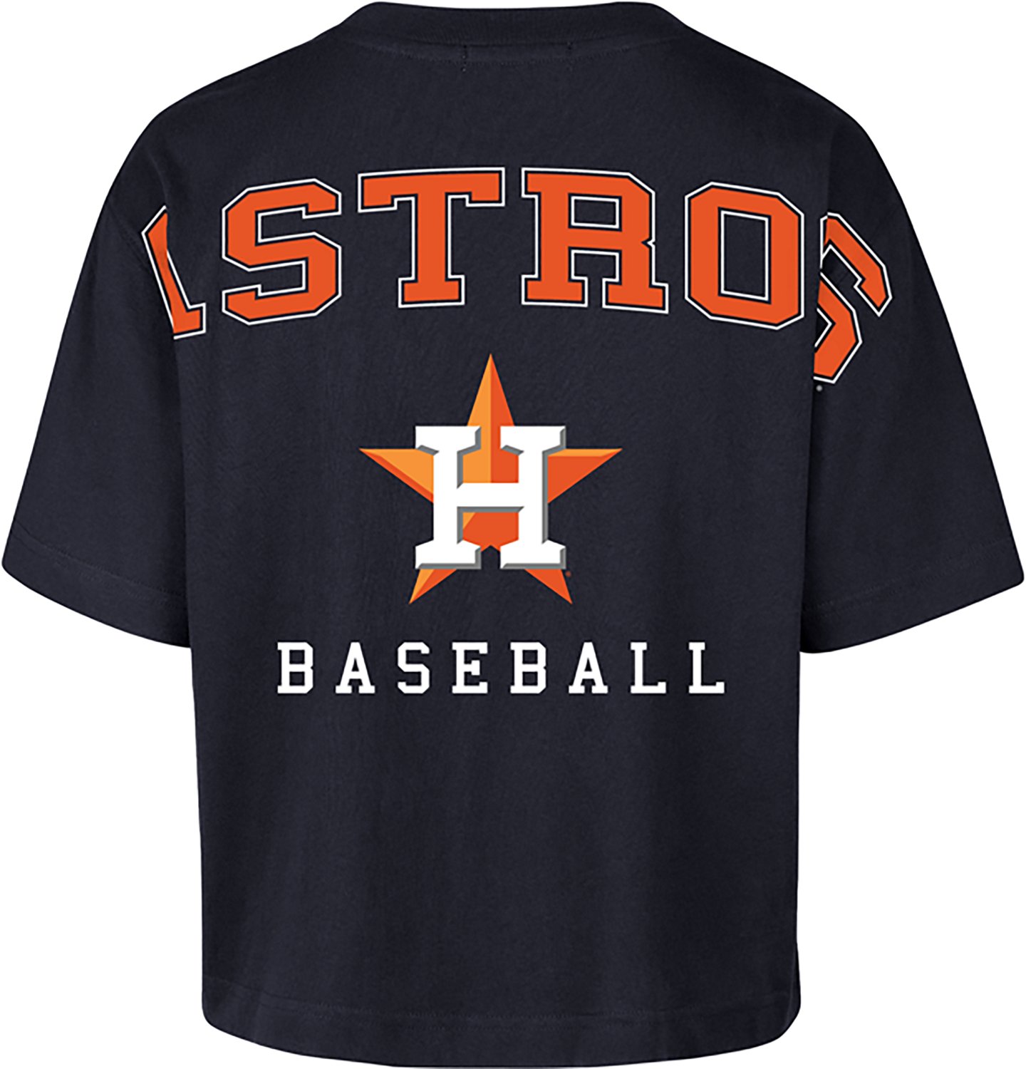 '47 Houston Astros Women's Back Out Foundation Crop Graphic T-shirt - view number 2