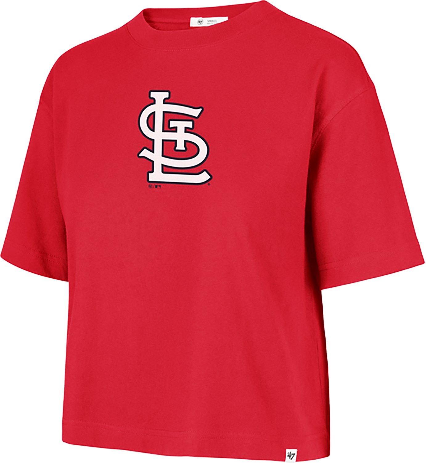 '47 St. Louis Cardinals Women's Back Out Foundation Crop Graphic T-shirt