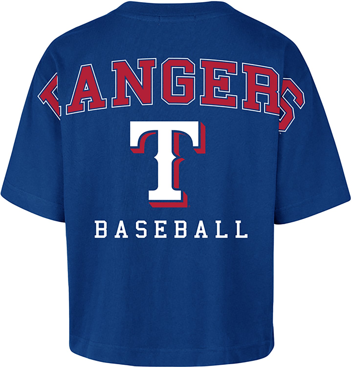 '47 Texas Rangers Women's Back Out Foundation Crop Graphic T-shirt - view number 2