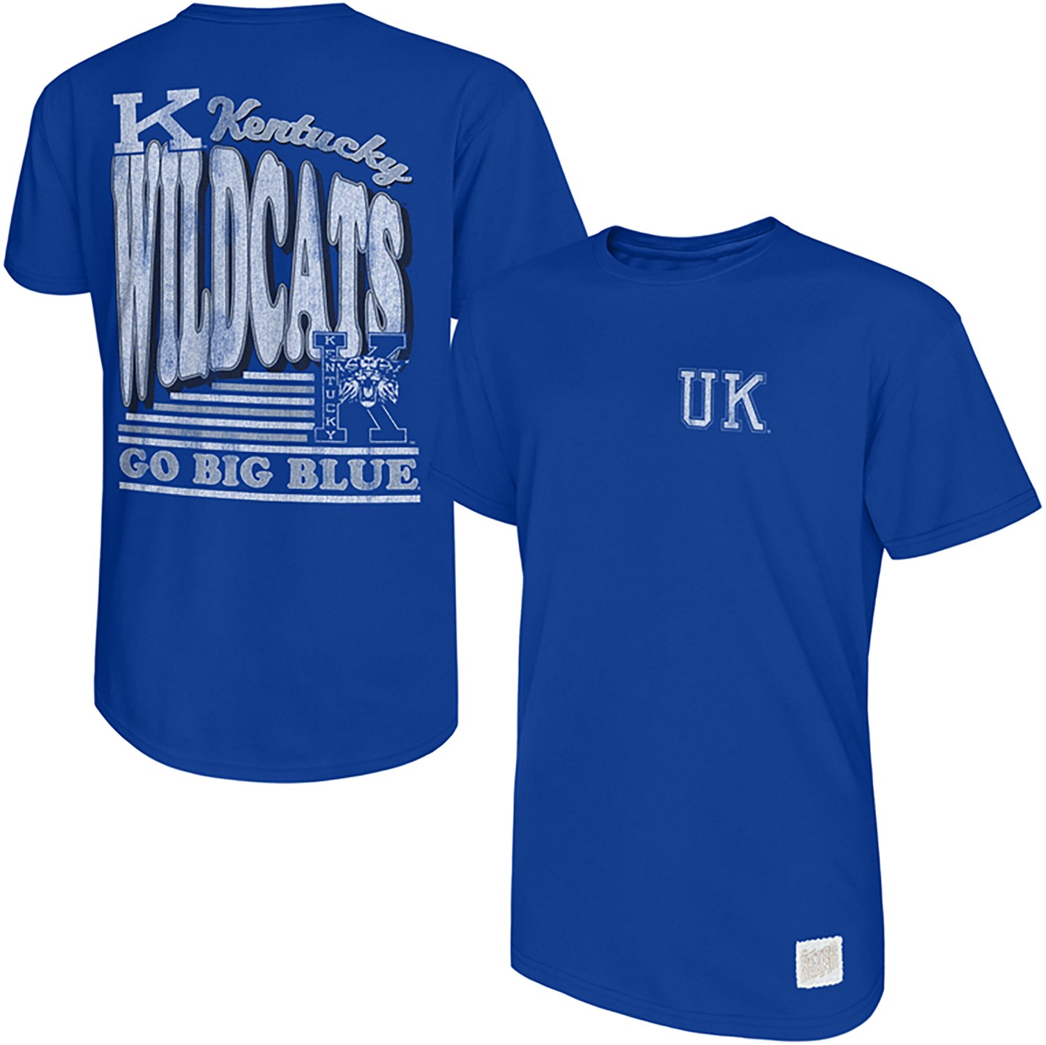 Retro Brand Men's University of Kentucky Go Blue DS T-shirt