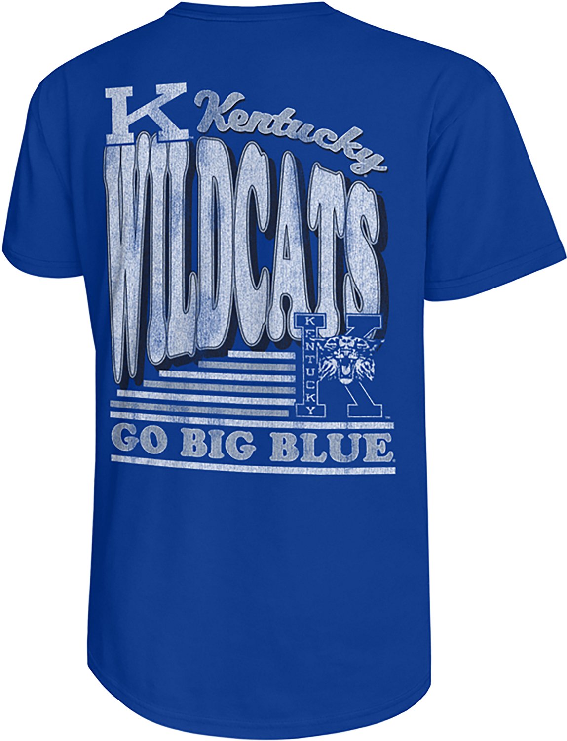 Retro Brand Men's University of Kentucky Go Blue DS T-shirt - view number 3