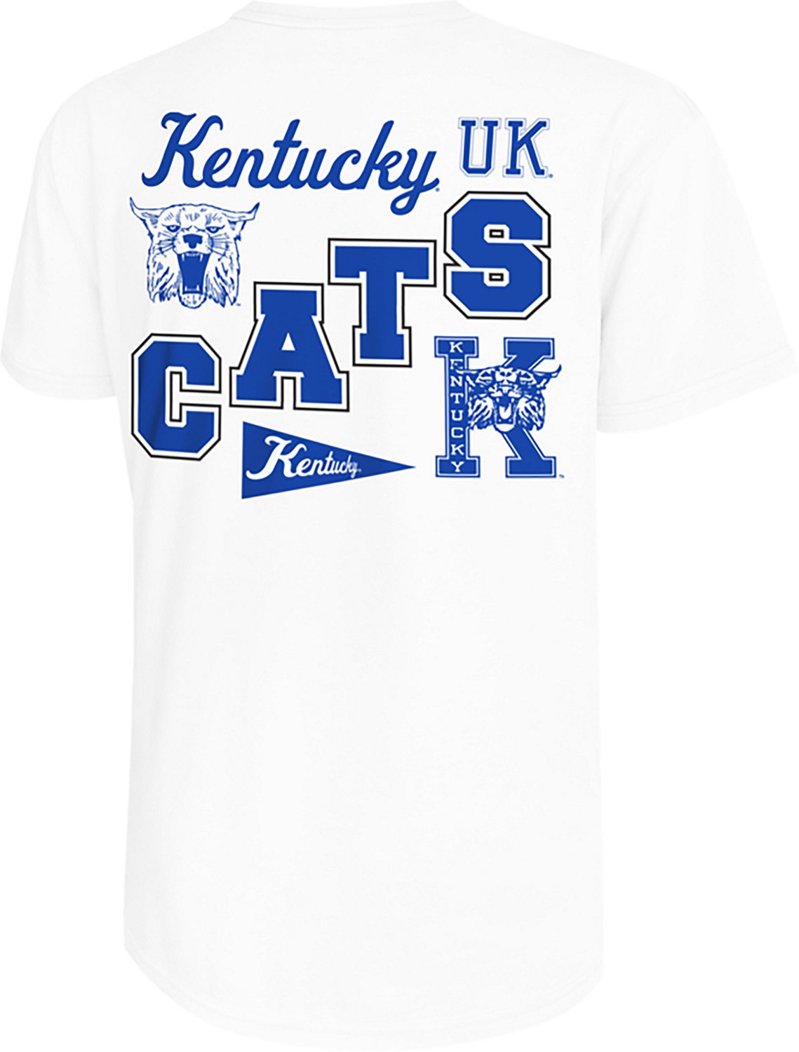 Retro Brand Men's University of Kentucky Diagonal Cats DS T-shirt - view number 3