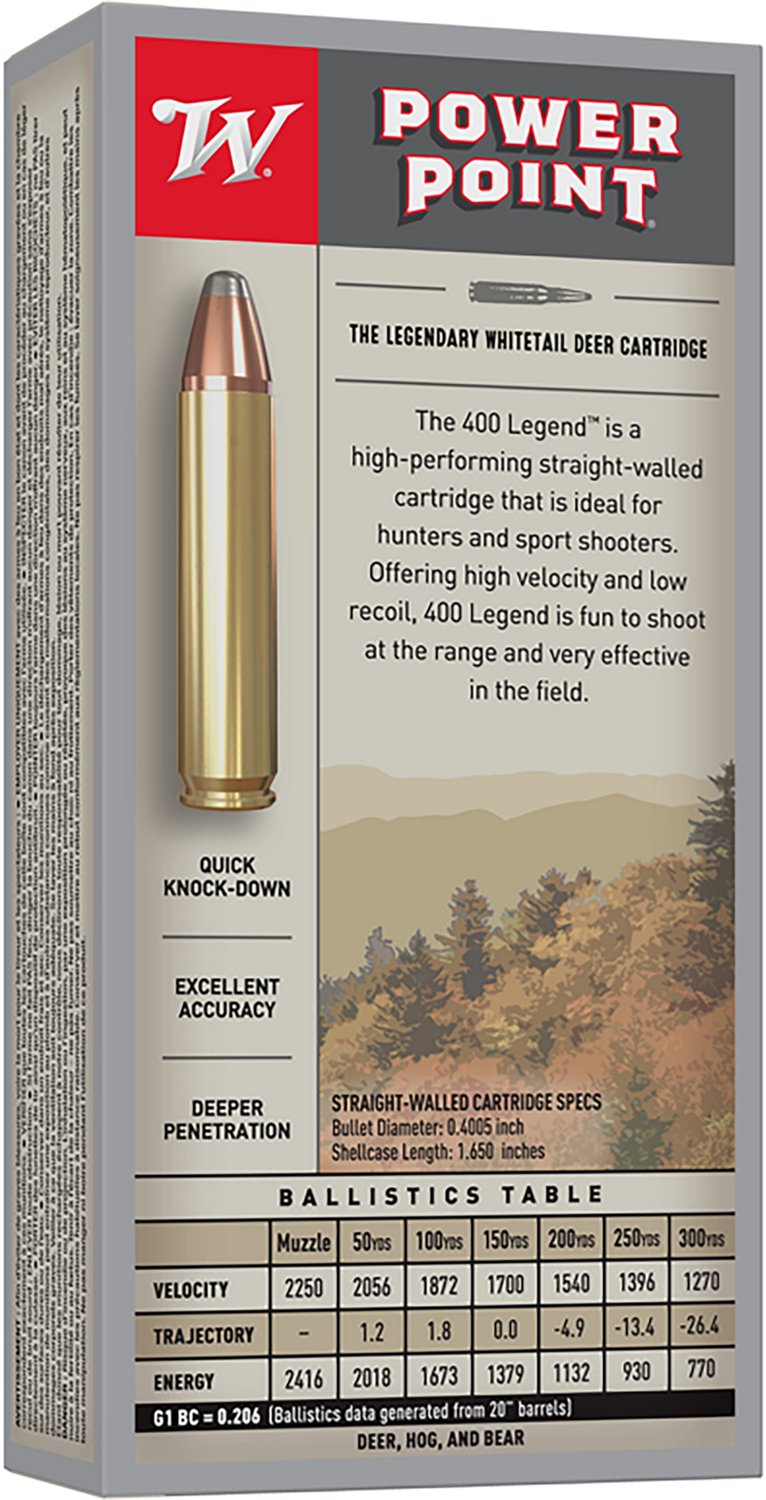 Winchester X4001 Power-Point .400 Legend 215-Grain Rifle Ammunition - 20 Rounds - view number 2