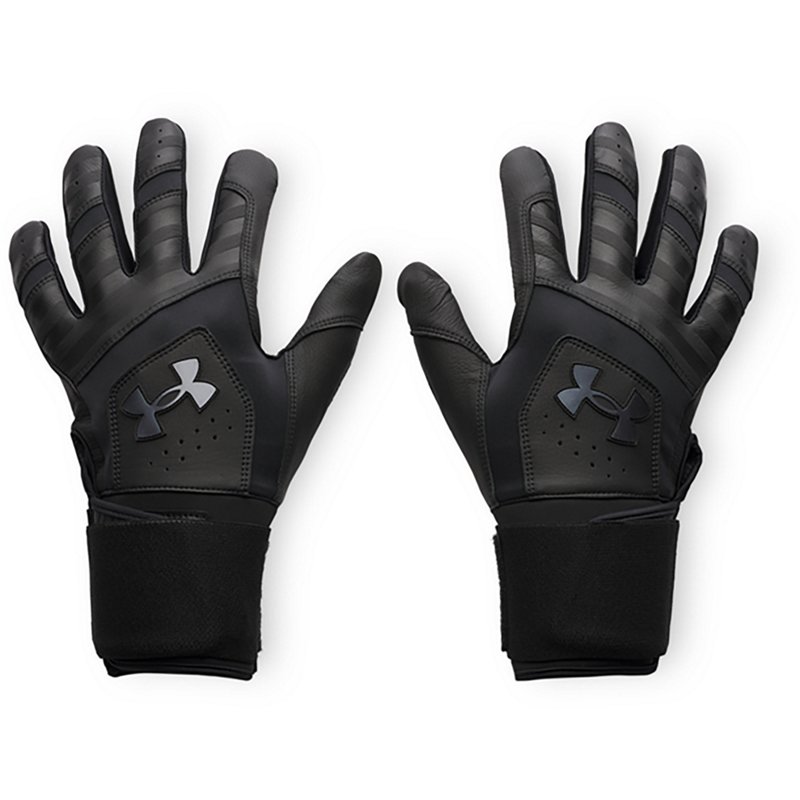 Under Armour Adult Yard Batting Gloves, Men's, Medium, Black/Black